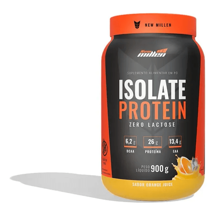 Whey Protein Isolate New Millen Laranja 900g